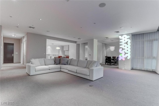 4575 Dean Martin Dr Unit 2607, Las Vegas, NV 89103 - living area with light carpet and recessed lighting