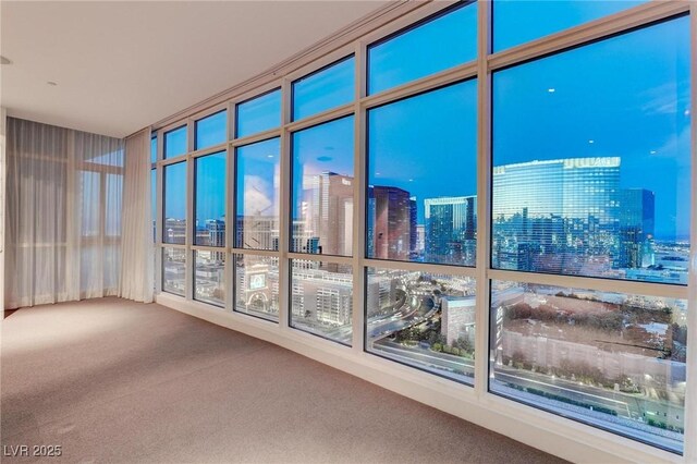 4575 Dean Martin Dr Unit 2607, Las Vegas, NV 89103 - empty room with a view of city and carpet floors