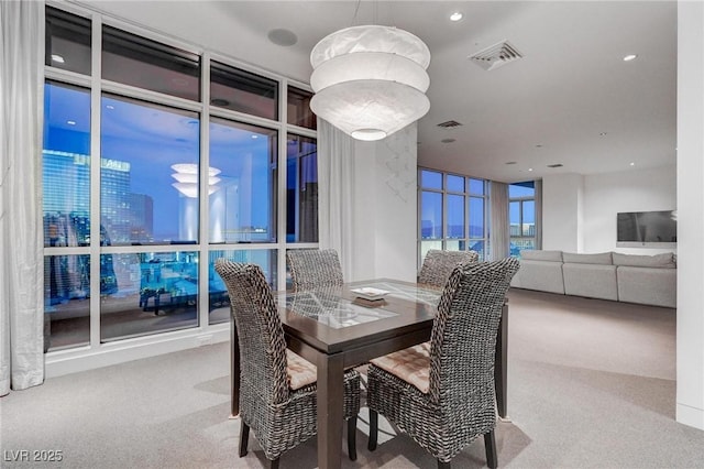 4575 Dean Martin Dr Unit 2607, Las Vegas, NV 89103 - carpeted dining room featuring recessed lighting