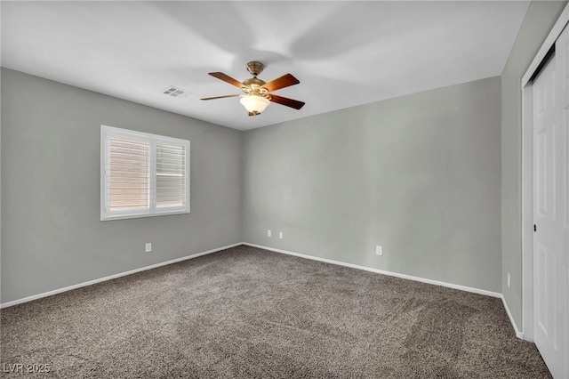 9104 Pearl Cotton Ave, Las Vegas, NV 89149 - carpeted empty room with ceiling fan and baseboards