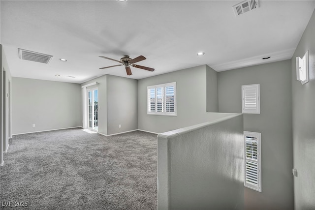 9104 Pearl Cotton Ave, Las Vegas, NV 89149 - carpeted spare room with ceiling fan and recessed lighting