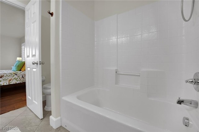 326 Caneflower Ct, North Las Vegas, NV 89031 - bathroom with connected bathroom, tile patterned floors, and bathtub / shower combination