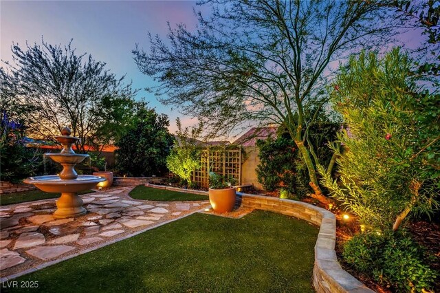 326 Caneflower Ct, North Las Vegas, NV 89031 - fenced backyard featuring a patio
