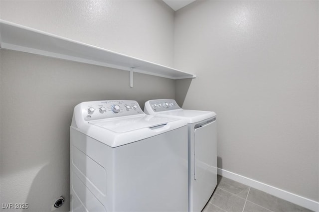 11922 Glide Reflection Ave, Las Vegas, NV 89138 - laundry area with independent washer and dryer and light tile patterned floors