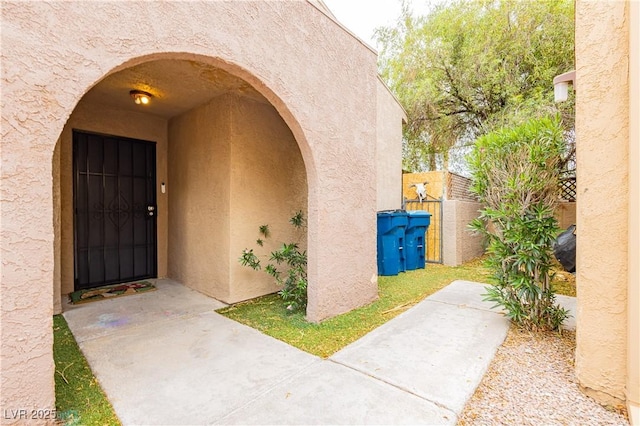 4232 Park Ct, Las Vegas, NV 89110 - property entrance featuring stucco siding