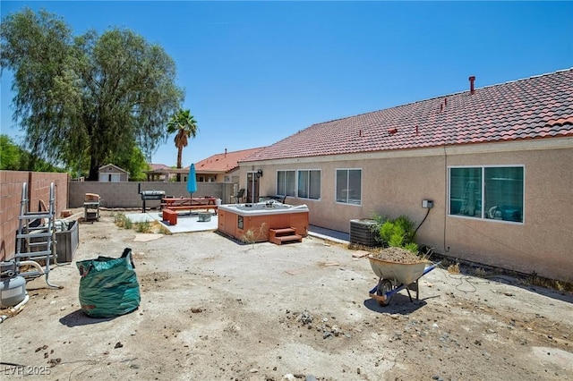 2716 Orchid Moon Ct, North Las Vegas, NV 89031 - fenced backyard featuring a patio area and an outdoor fire pit