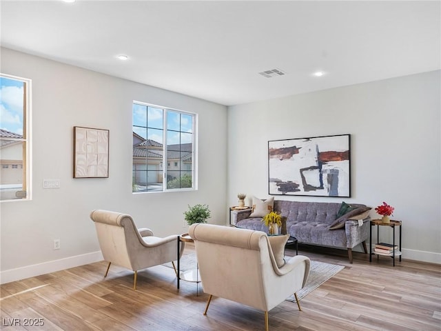 4314 Livorno Ave, Las Vegas, NV 89141 - living area with light wood-type flooring and recessed lighting