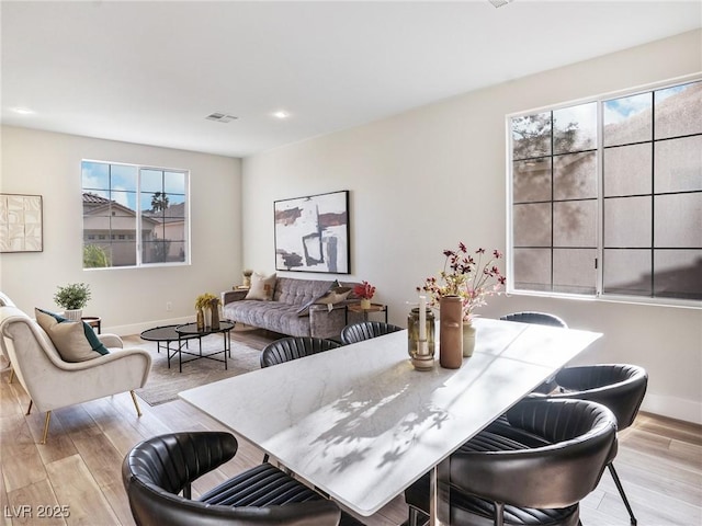 4314 Livorno Ave, Las Vegas, NV 89141 - dining area featuring wood finished floors and recessed lighting