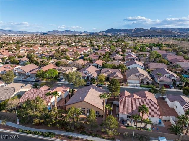4314 Livorno Ave, Las Vegas, NV 89141 - aerial view of residential area featuring a mountainous background