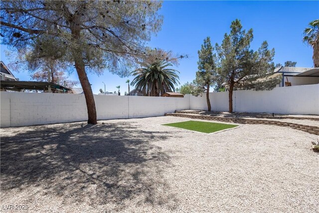 363 El Pico Dr, Henderson, NV 89014 - fenced backyard featuring a patio area