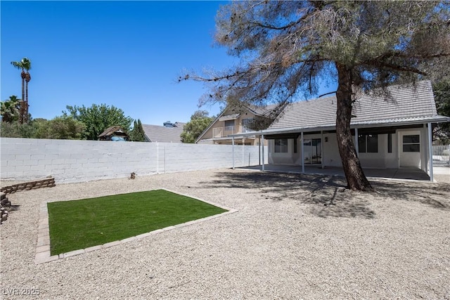 363 El Pico Dr, Henderson, NV 89014 - fenced backyard featuring a patio area