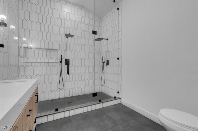 363 El Pico Dr, Henderson, NV 89014 - bathroom with a stall shower and vanity
