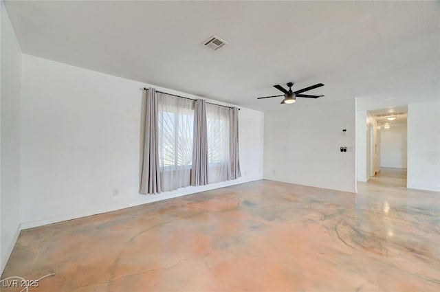 3917 Leon Ave, Las Vegas, NV 89130 - empty room featuring a ceiling fan and concrete floors