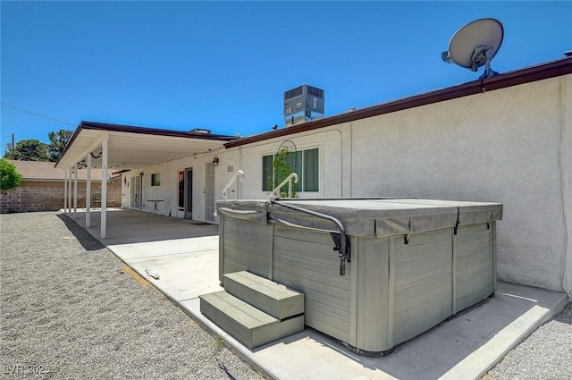 3917 Leon Ave, Las Vegas, NV 89130 - view of patio featuring a hot tub