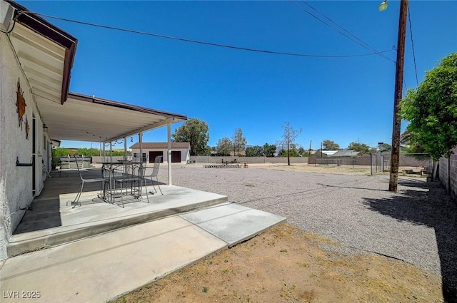 3917 Leon Ave, Las Vegas, NV 89130 - fenced backyard featuring a patio area