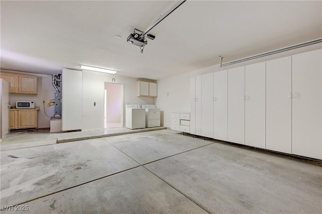 2808 Crown Ridge Dr, Las Vegas, NV 89134 - garage with washer and dryer and a garage door opener