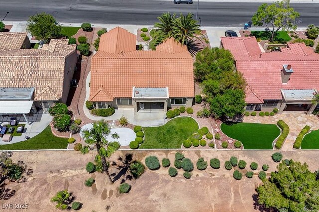 2808 Crown Ridge Dr, Las Vegas, NV 89134 - aerial view of property and surrounding area