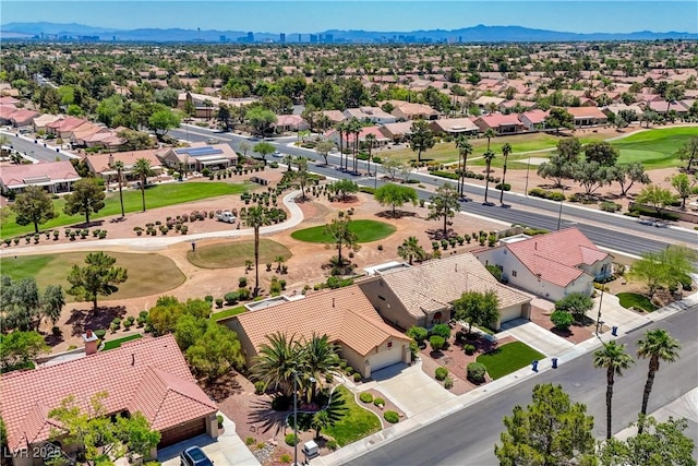 2808 Crown Ridge Dr, Las Vegas, NV 89134 - aerial view of residential area featuring mountains