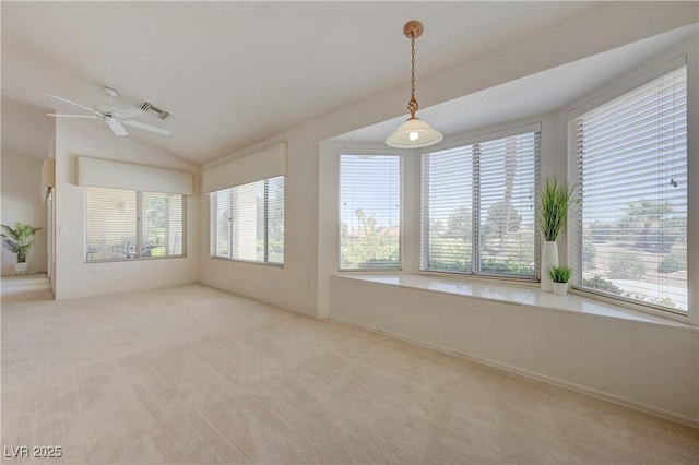 2808 Crown Ridge Dr, Las Vegas, NV 89134 - unfurnished sunroom with carpet floors and lofted ceiling