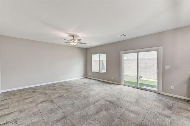 934 Twincrest Ave, North Las Vegas, NV 89032 - empty room featuring a ceiling fan and baseboards