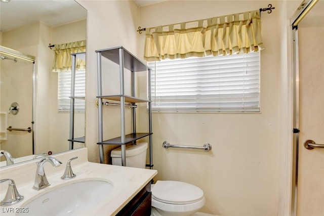 6822 Garden Grove Ave, Las Vegas, NV 89103 - full bathroom with a shower with shower door and vanity