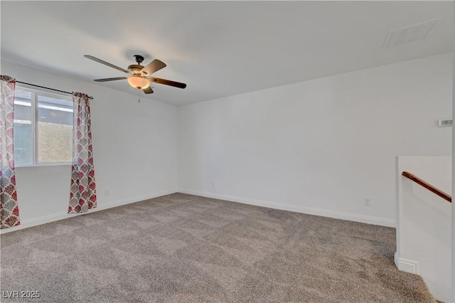 4641 Therapeutic St, North Las Vegas, NV 89031 - empty room with carpet floors and a ceiling fan