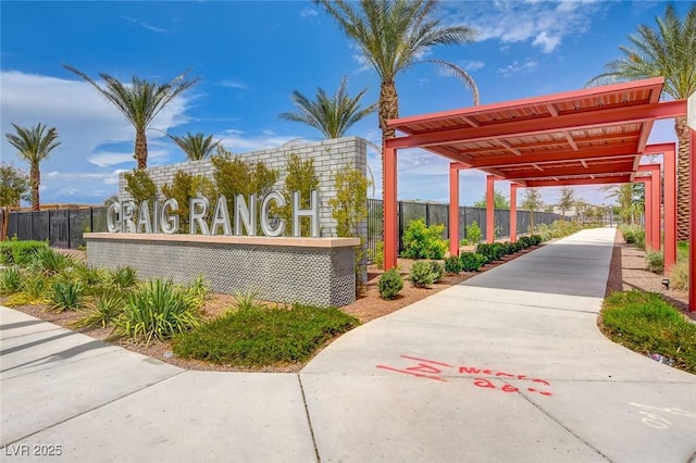 4641 Therapeutic St, North Las Vegas, NV 89031 - view of community sign