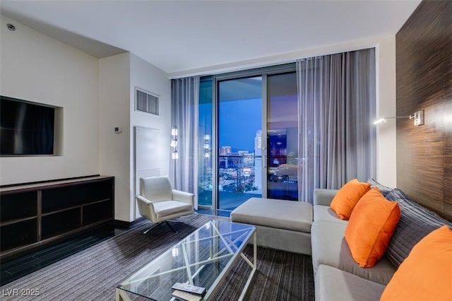 4381 Flamingo Rd Unit 2010, Las Vegas, NV 89103 - living area featuring floor to ceiling windows