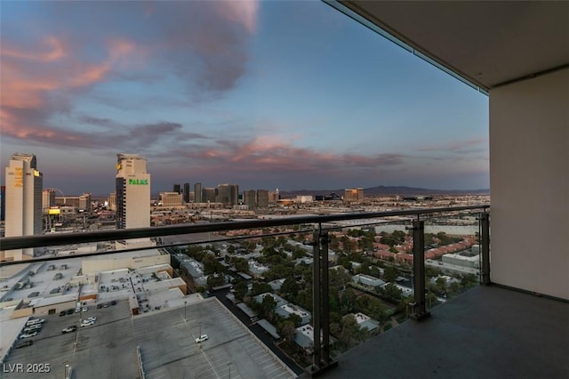 4381 Flamingo Rd Unit 2010, Las Vegas, NV 89103 - balcony featuring a view of city