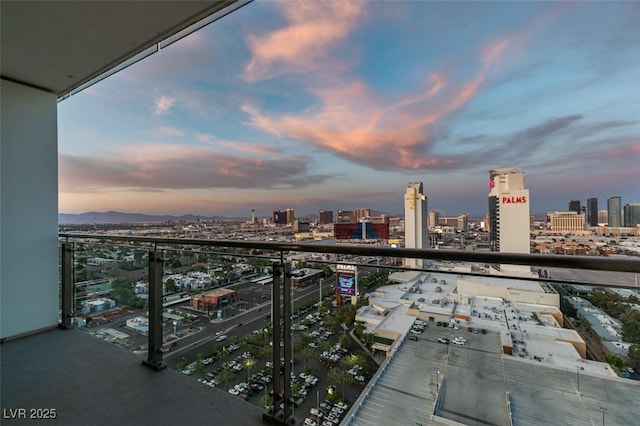 4381 Flamingo Rd Unit 2010, Las Vegas, NV 89103 - balcony featuring a city view