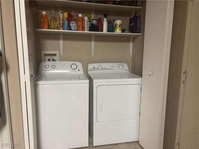 2050 N Los Feliz St Unit 170, Las Vegas, NV 89156 - washroom featuring washer and dryer and light tile patterned floors