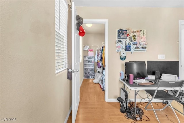 6068 Conroe Ct, Las Vegas, NV 89118 - home office featuring wood finished floors and baseboards