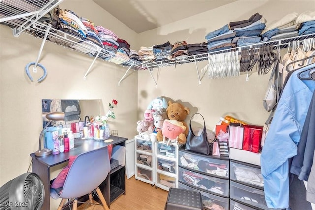 6068 Conroe Ct, Las Vegas, NV 89118 - walk in closet with wood finished floors