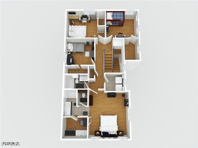 6068 Conroe Ct, Las Vegas, NV 89118 - view of property floor plan