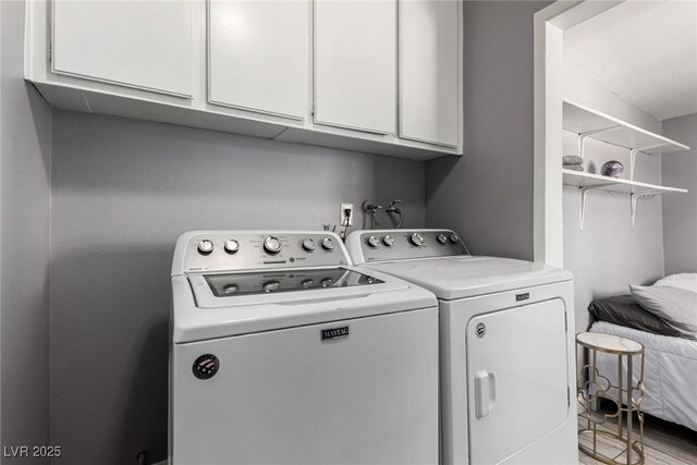 3158 Brockington Dr, Las Vegas, NV 89120 - laundry room with washing machine and dryer and cabinet space