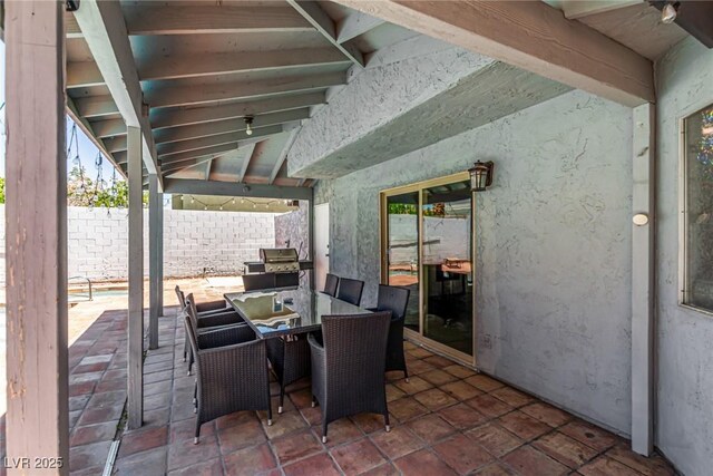 3158 Brockington Dr, Las Vegas, NV 89120 - view of patio / terrace with outdoor dining area and grilling area