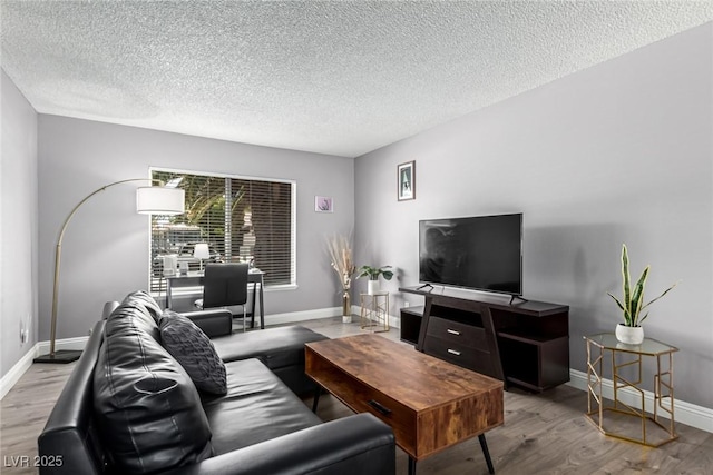 3158 Brockington Dr, Las Vegas, NV 89120 - living area featuring a textured ceiling and wood finished floors
