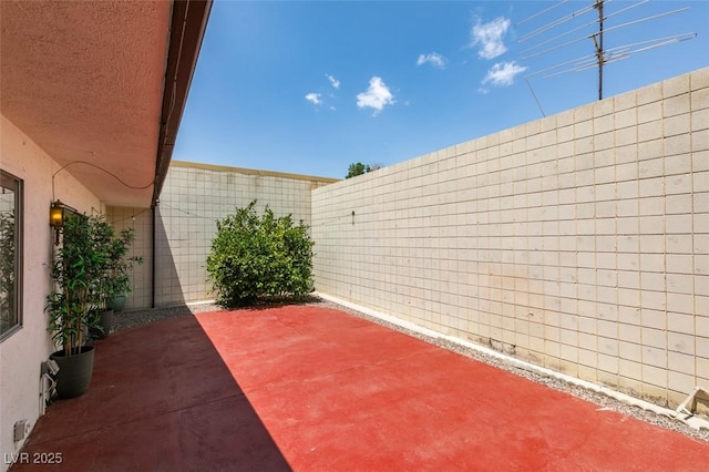 3785 Decade St, Las Vegas, NV 89121 - fenced backyard featuring a patio