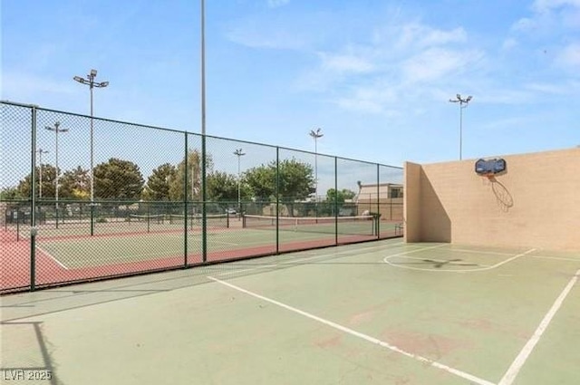 3785 Decade St, Las Vegas, NV 89121 - view of tennis court with community basketball court