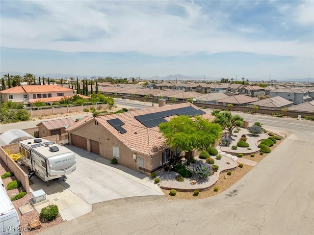 9015 S Tenaya Way, Las Vegas, NV 89113 - aerial perspective of suburban area featuring a mountain backdrop