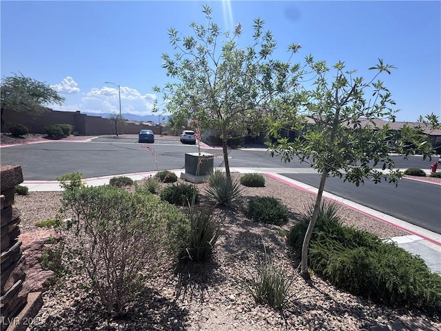 2653 Crystal Blue St, Laughlin, NV 89029 - view of asphalt road with street lighting, sidewalks, and curbs