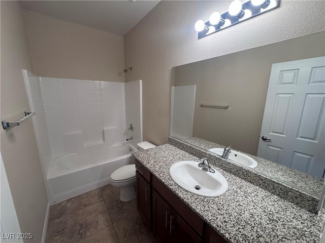 2653 Crystal Blue St, Laughlin, NV 89029 - bathroom with vanity, tub / shower combination, and tile patterned flooring