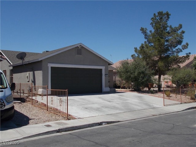 2211 Chipplegate Way N, Las Vegas, NV 89032 - ranch-style house with stucco siding, an attached garage, and concrete driveway