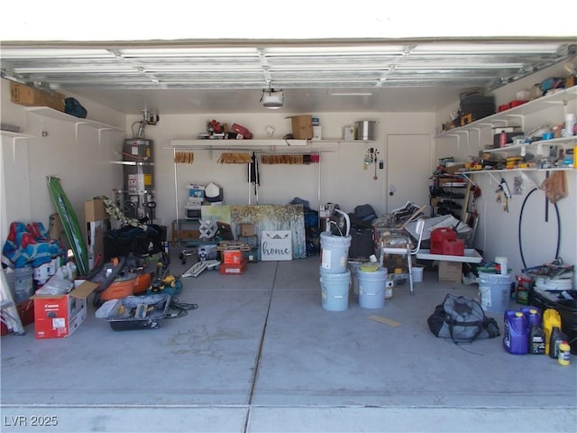 2211 Chipplegate Way N, Las Vegas, NV 89032 - garage featuring strapped water heater and a garage door opener