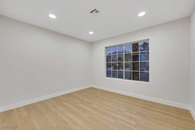 7701 Sea Cliff Way, Las Vegas, NV 89128 - spare room featuring light wood-style floors and recessed lighting