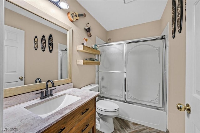 100 Crossfoot Terrace Ct, Henderson, NV 89002 - full bathroom with vanity and bath / shower combo with glass door