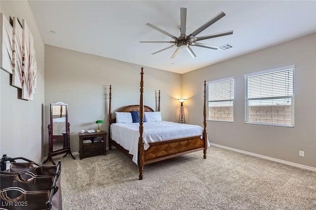 800 Rosewater Dr, Henderson, NV 89011 - bedroom with light colored carpet and ceiling fan