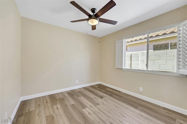 6035 Shadow Oak Dr, North Las Vegas, NV 89031 - unfurnished room featuring ceiling fan and wood finished floors