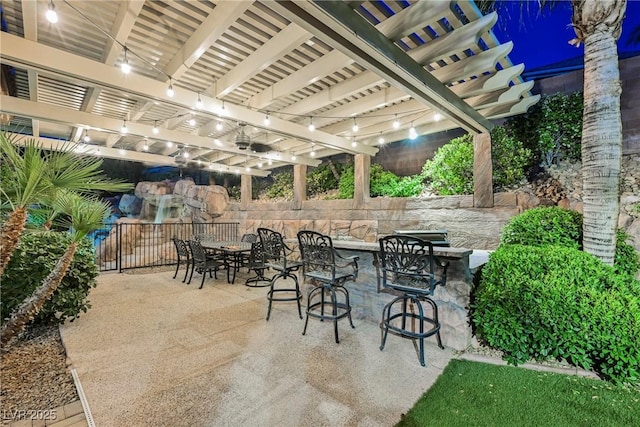 764 Ricota Ct, Henderson, NV 89012 - view of patio with outdoor dining space and a pergola
