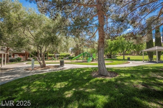 764 Ricota Ct, Henderson, NV 89012 - surrounding community featuring a gazebo and a lawn